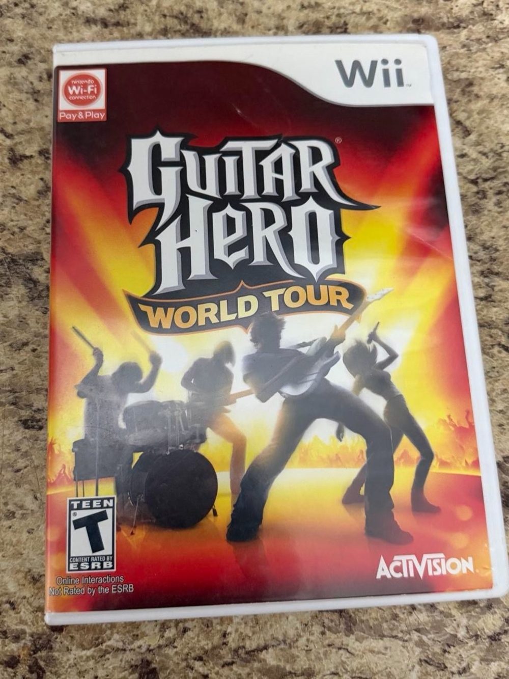 Guitar Hero Wii Game World Tour CIB Nintendo Wii Complete with Manual